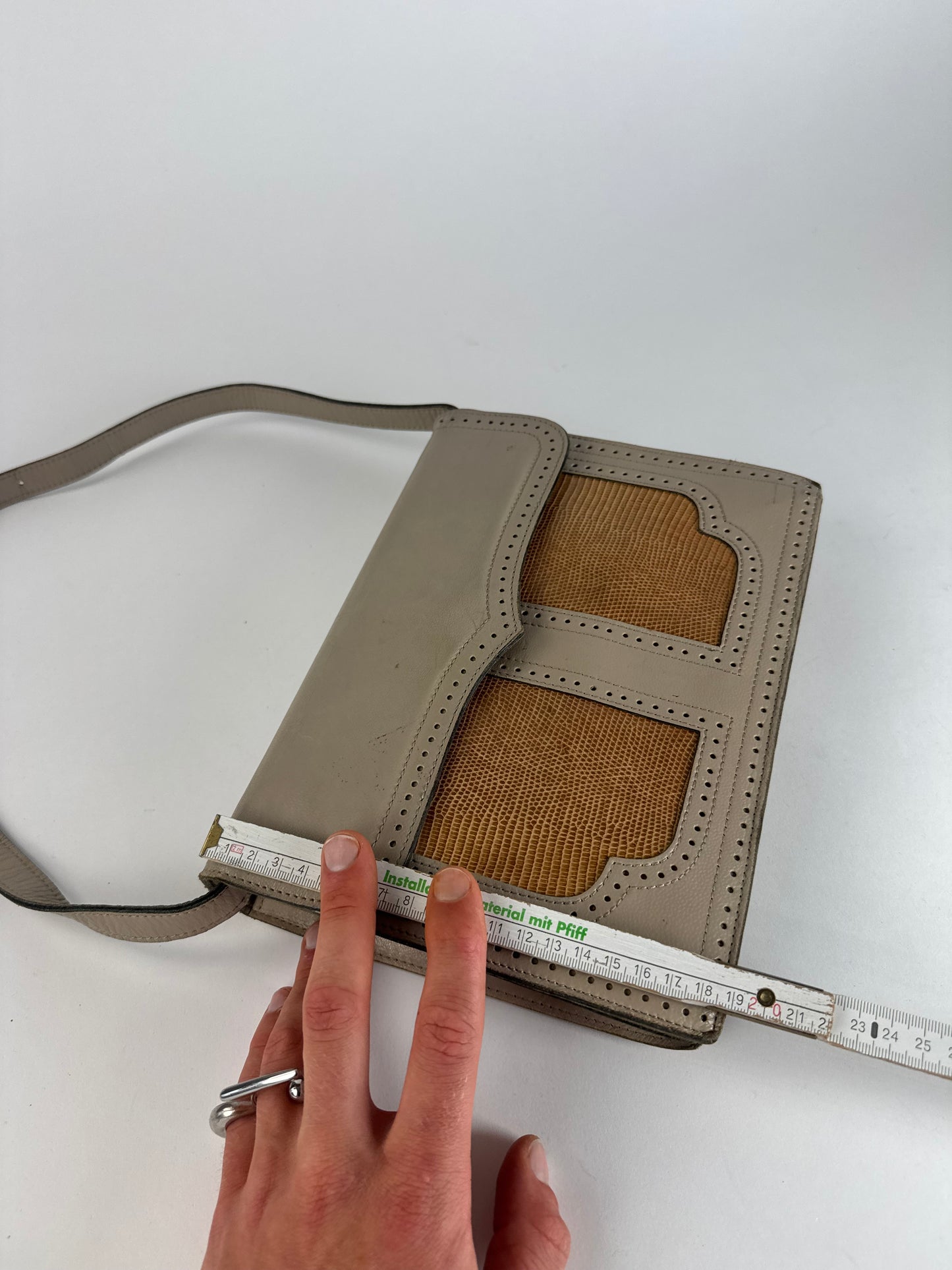 Vintage Yves Saint Laurent 2 Way Leather Bag Y Satchel