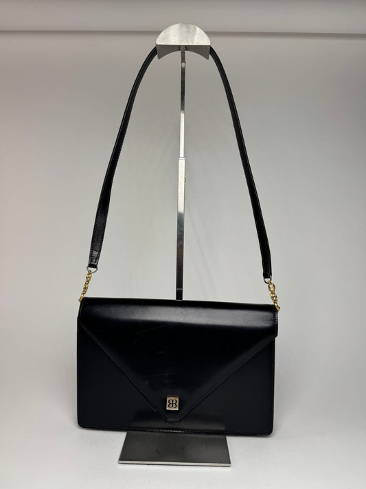 Vintage Balenciaga Patent Leather Shoulder bag black