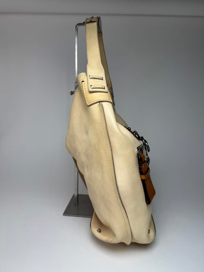 Vintage Chloe Leather Bag Beige brown