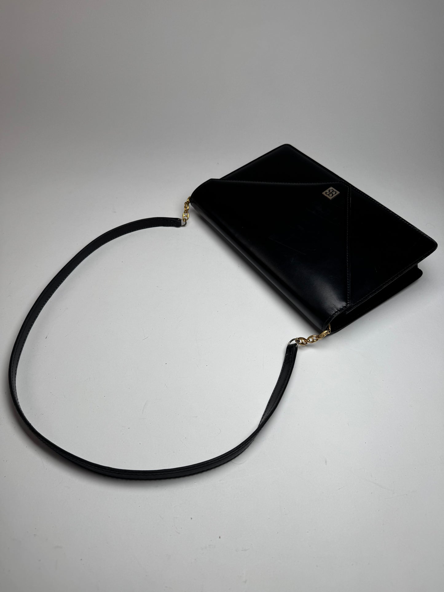 Vintage Balenciaga Patent Leather Shoulder bag black