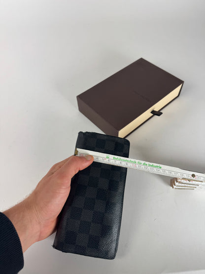 Vintage Louis Vuitton Damier Leather Card Holder / ID Holder black