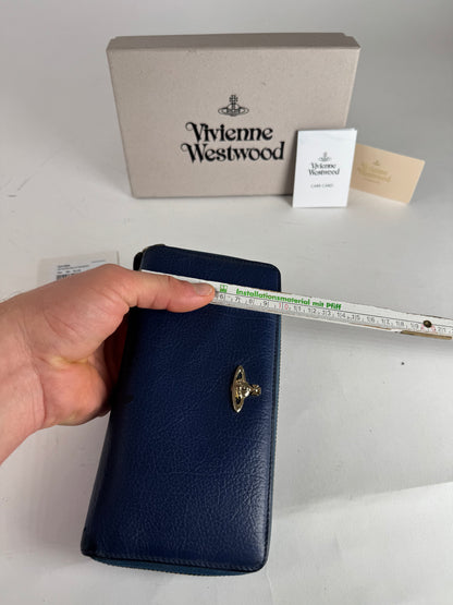 Vintage Vivienne Westwood Leather Wallet Blue