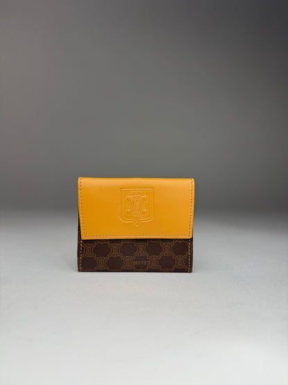 Vintage Celine Paris Monogram Leather Card Holder