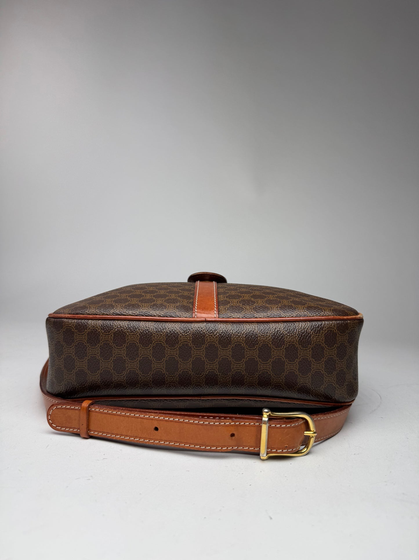 Vintage Celine Paris Triomphe Leather Monogram Bag