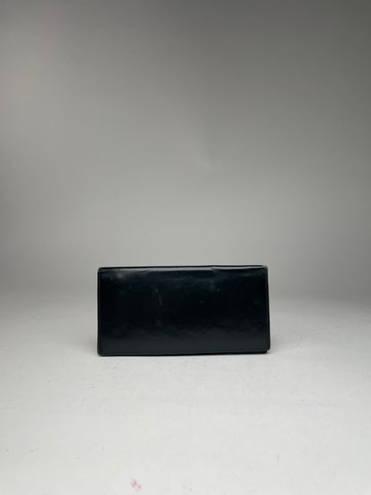 Vintage Cartier Patent Leather ID Holder black 