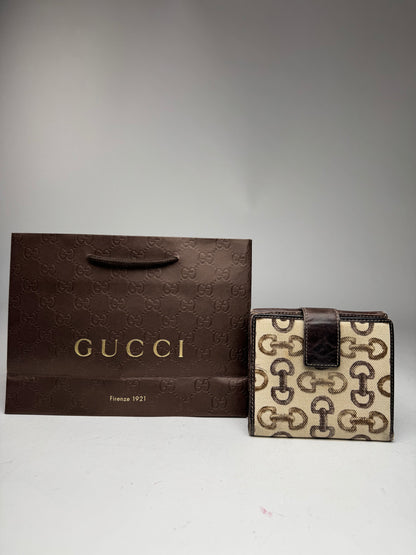 Vintage Gucci Monogram Horsebit Wallet