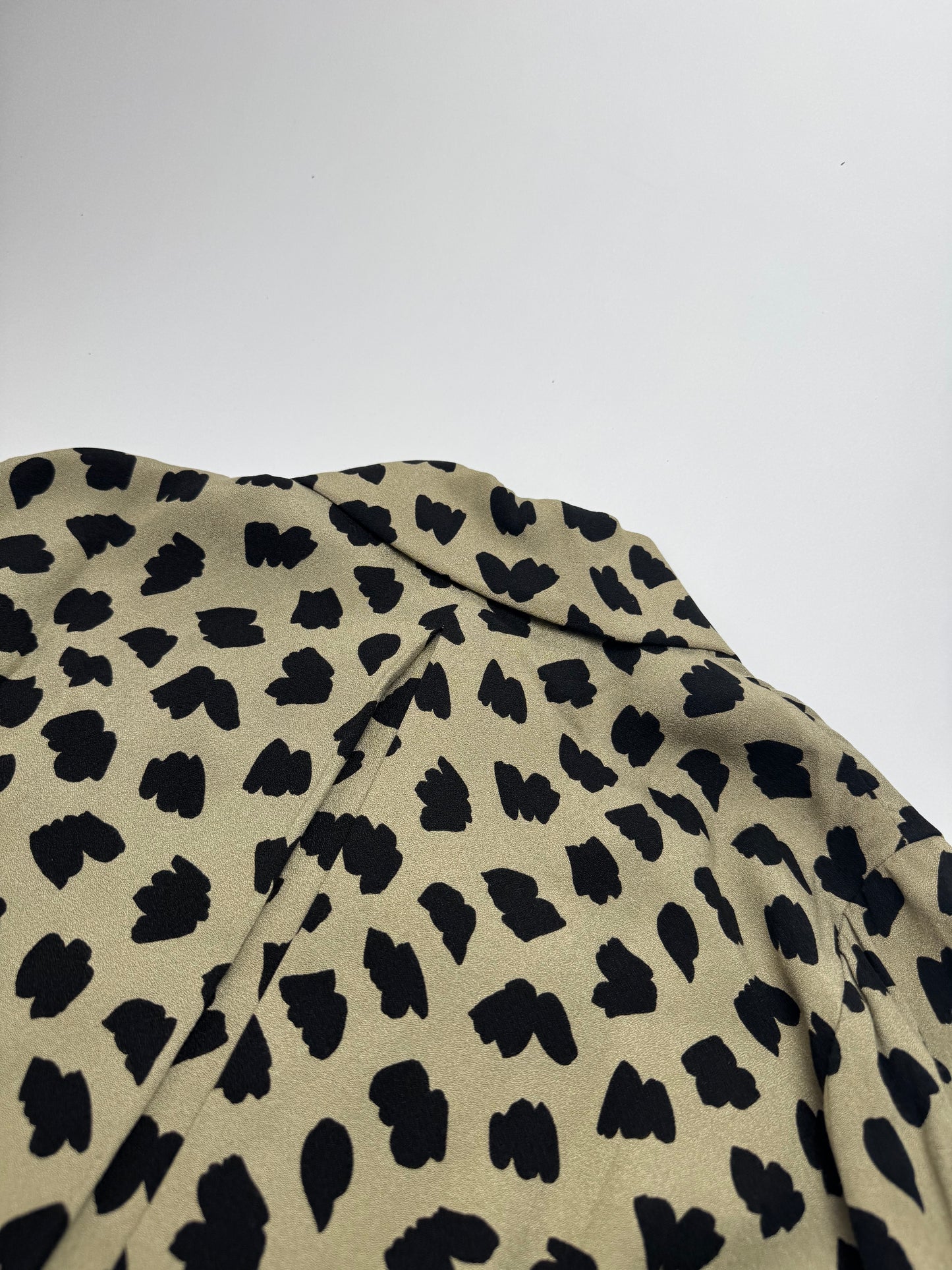 Vintage  Givenchy Leopard Silk Shirt Brown 38/M