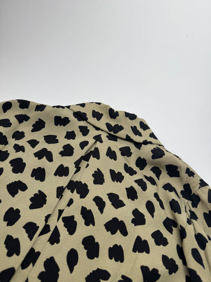 Vintage  Givenchy Leopard Silk Shirt Brown 38/M