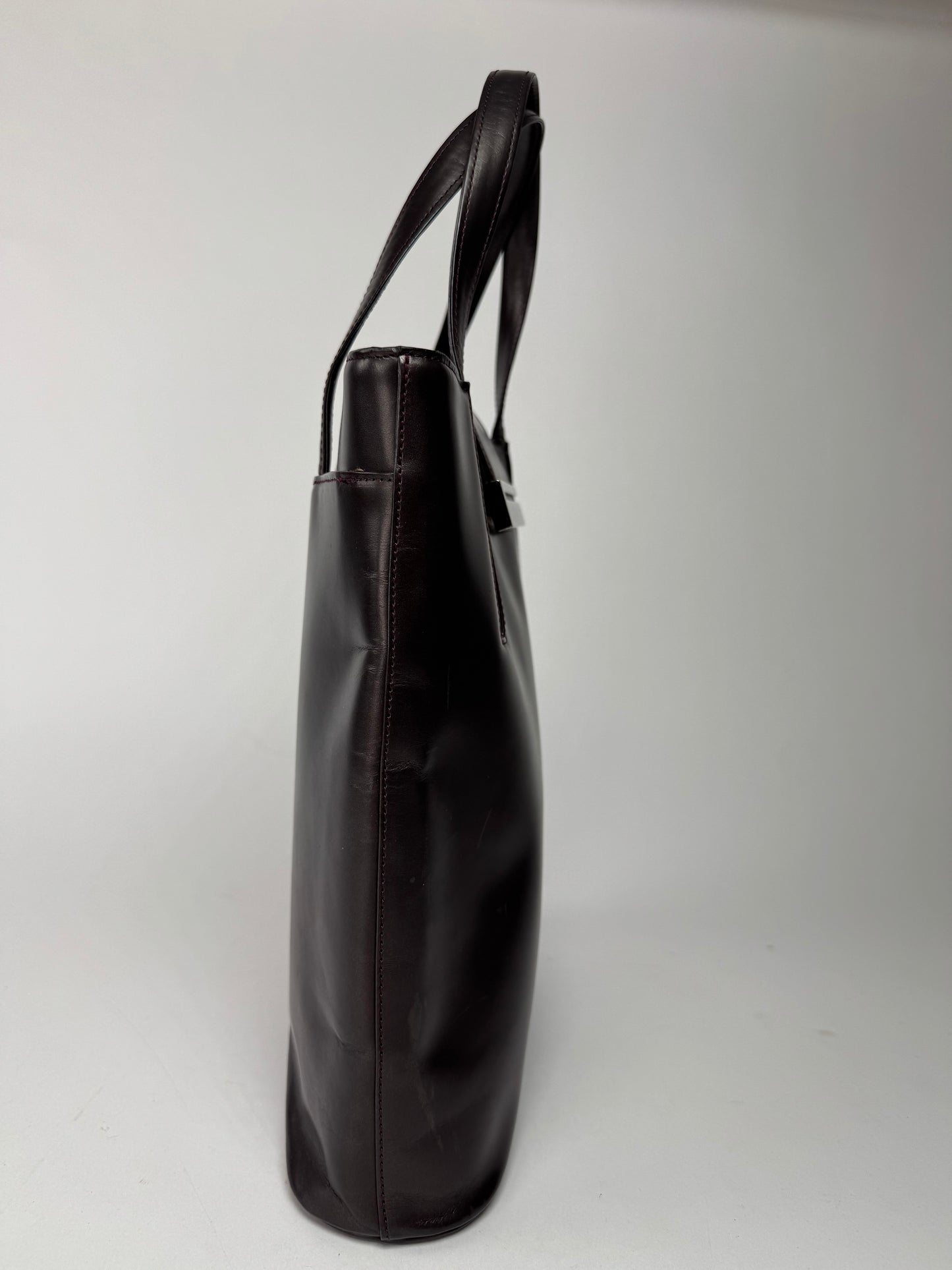 Vintage Givenchy Antigona Patent Leather Bag brown