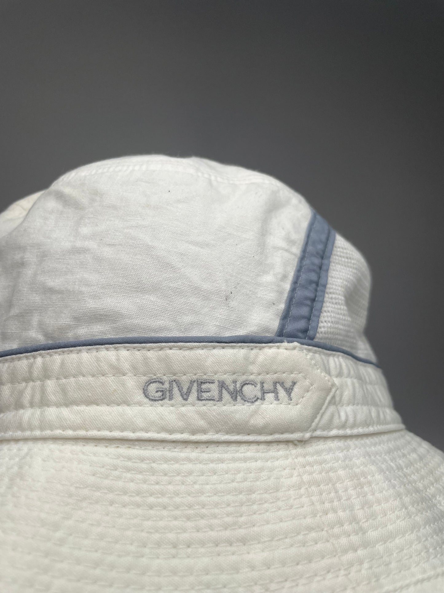 Vintage Givenchy Canvas Bucket Hat Unisex White