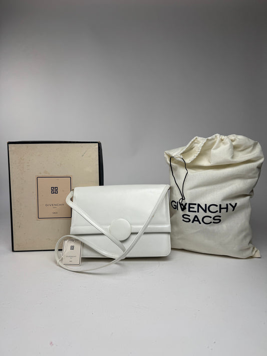 Vintage Givenchy 4G Bag Leather White