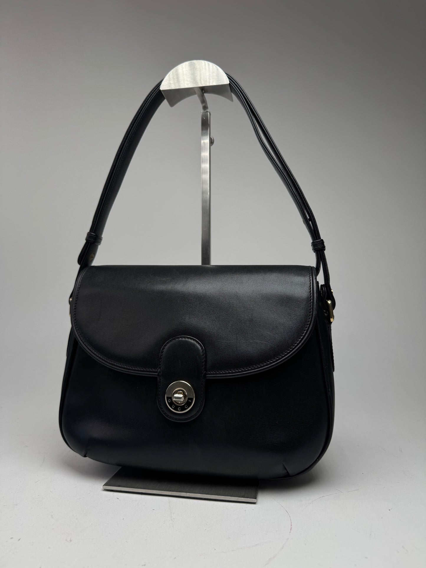 Vintage Gucci 2 Way Leather bag black