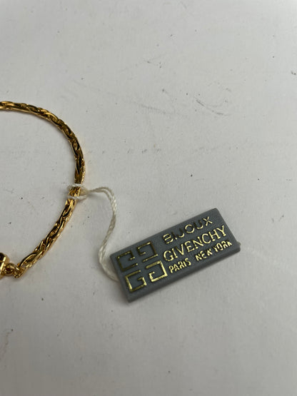 Bracelet vintage Givenchy en acier doré neuf