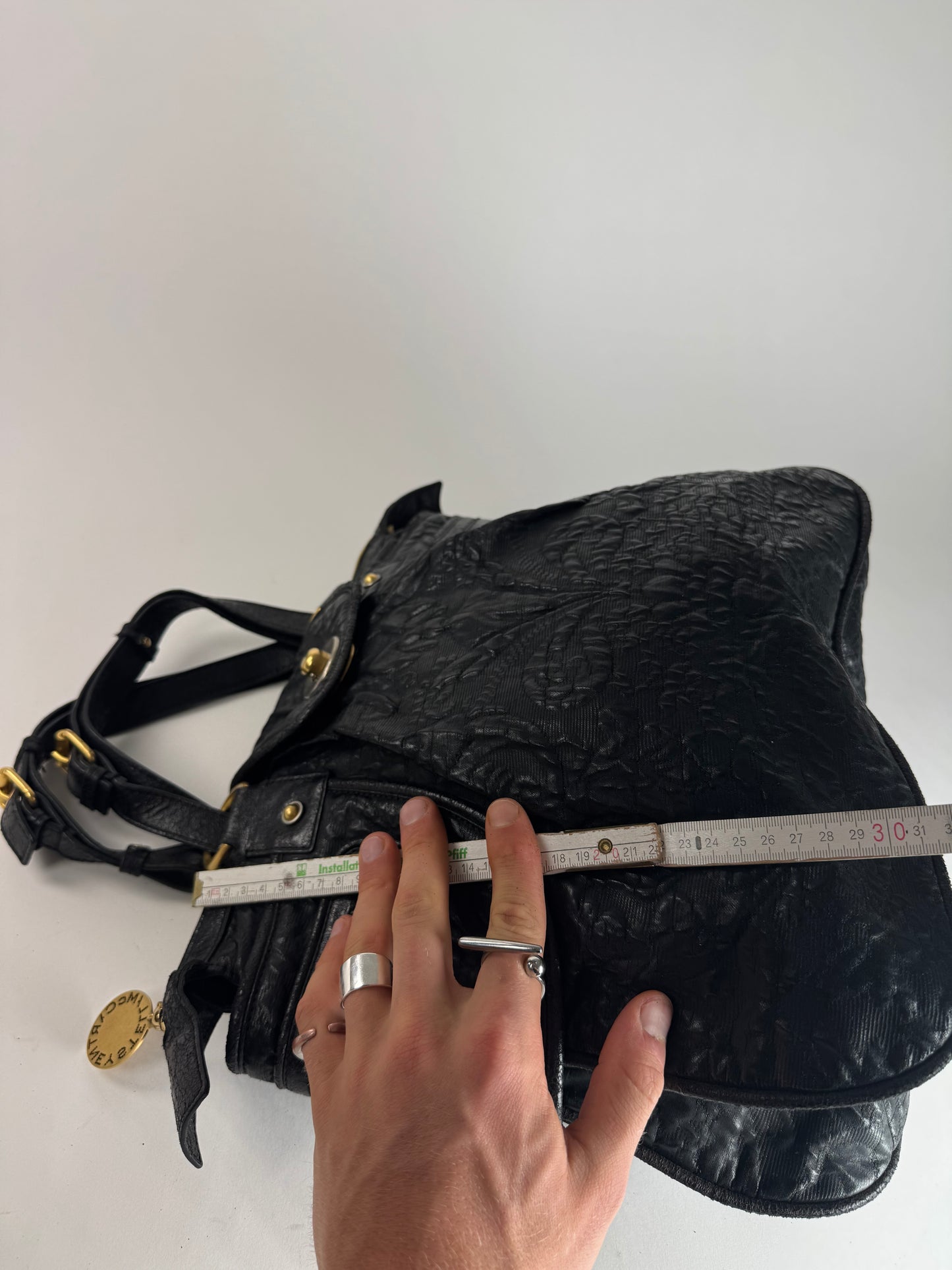 Vintage Stella Mc Cartney Leather Bag Black