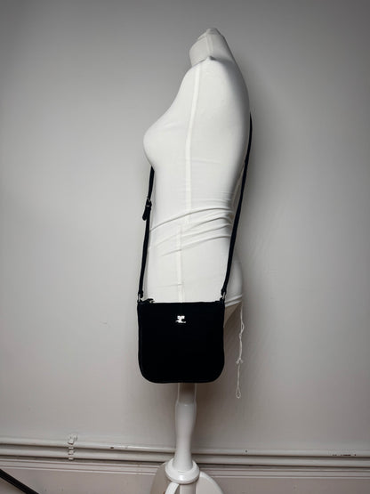 Sac bandoulière Courrèges vintage noir