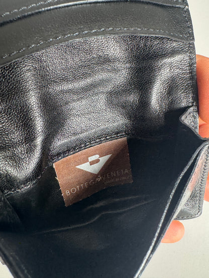 Vintage Bottega Veneta Canvas Card Holder Leopard