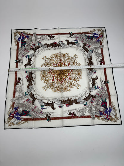 Vintage Celine Paris Silk/Canvas Scarf