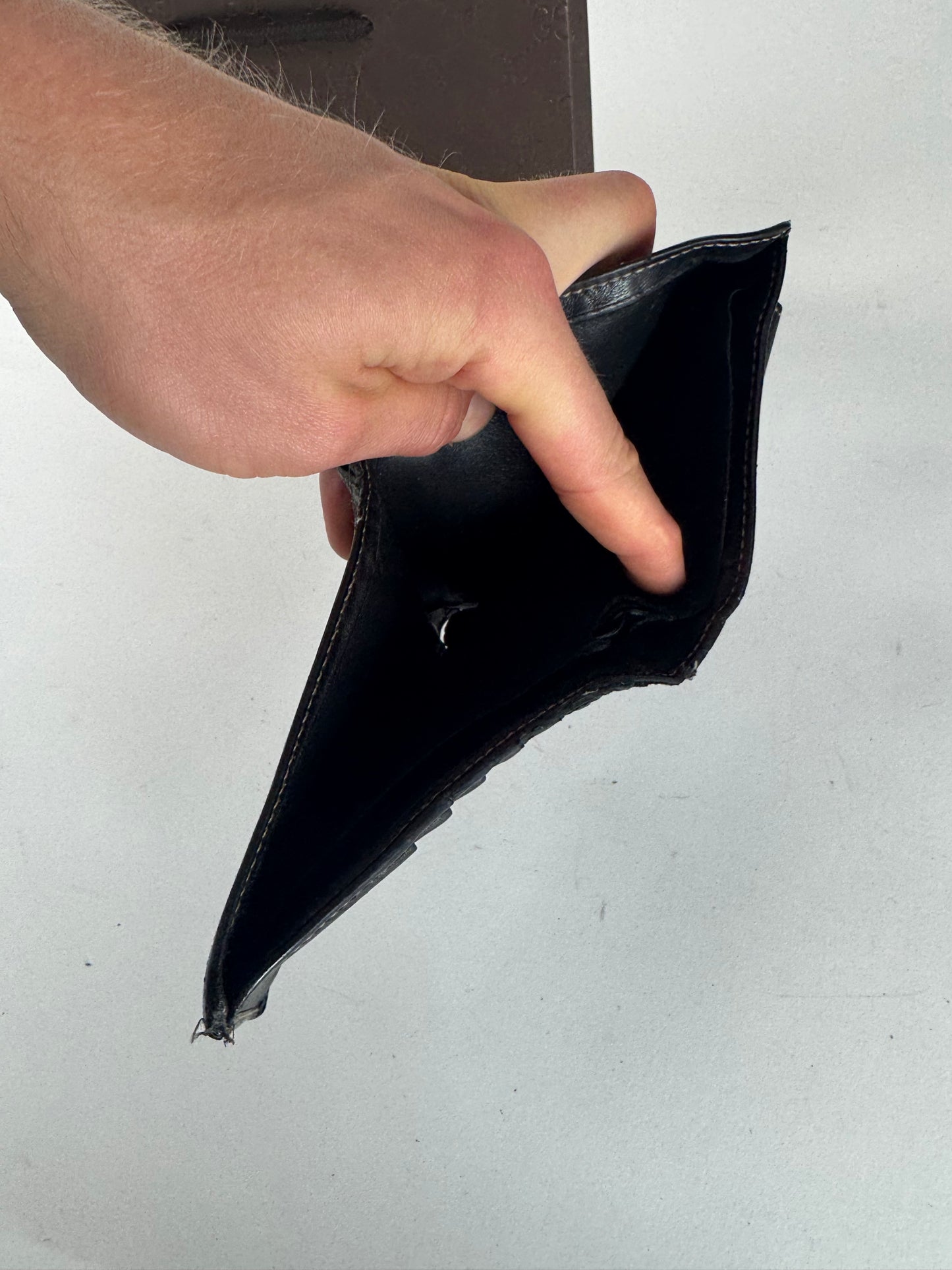 Vintage Gucci foldable Leather Wallet black