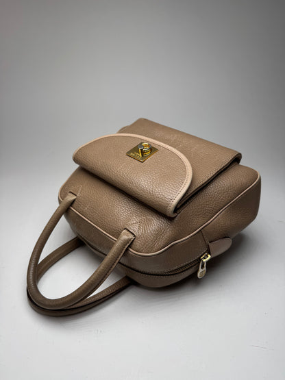 Vintage Celine Paris Leather Bag Lightbrown