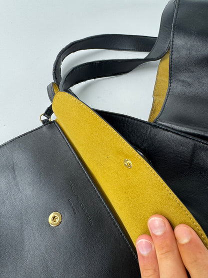 Vintage Stella Mc Cartney Vegan Leather Logo Shopper black