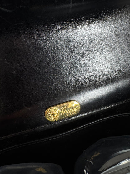 Vintage Gucci Leather Bag Black