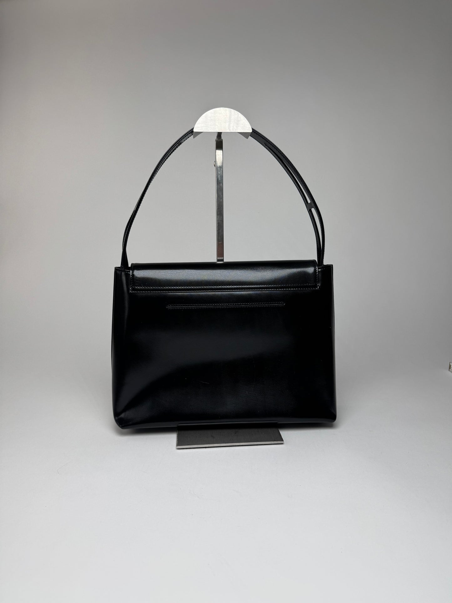 Vintage Givenchy 4G Patent Leather Bag Black