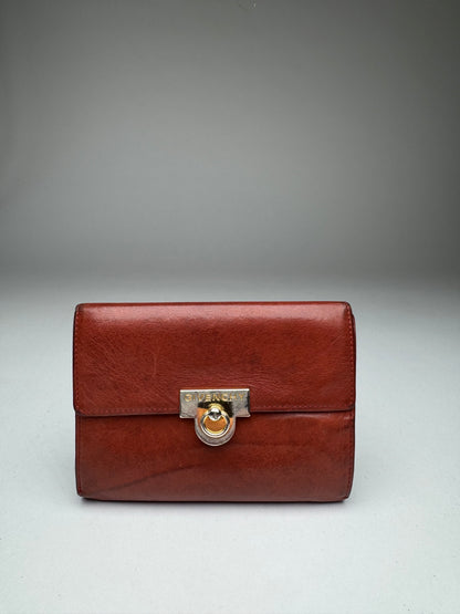 Vintage  Givenchy GV3 Leather Wallet Brown/Red