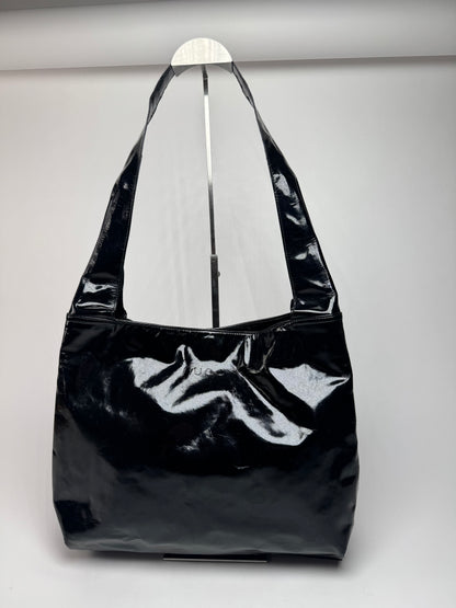 Vintage Gucci Tom Ford Patent Leather Shoulder Bag Black