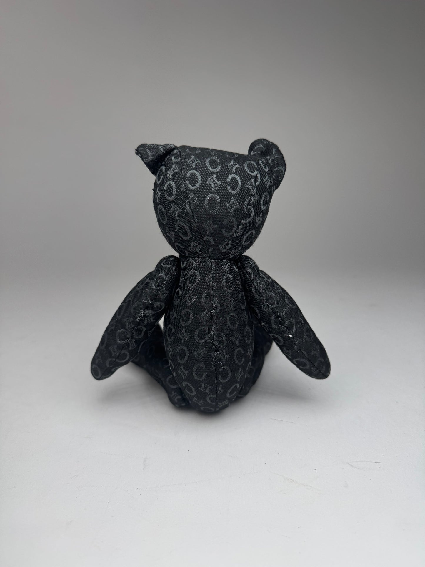 Vintage Celine Paris Canvas Monogramm Teddy Bear black