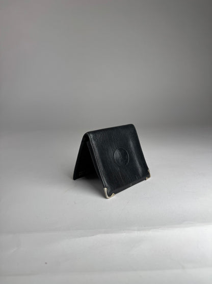 Vintage Celine Paris Triomphe Leather Wallet black