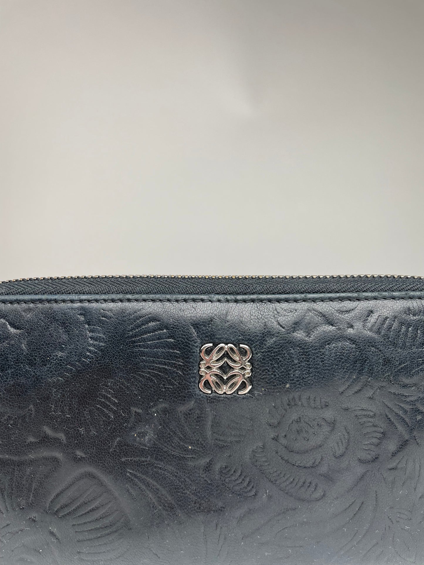 Vintage Loewe Madrid Puzzle Leather Wallet Black