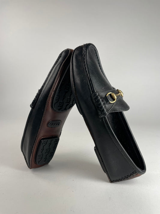 Vintage Gucci Horsebit Leather Loafer Black EU36,5