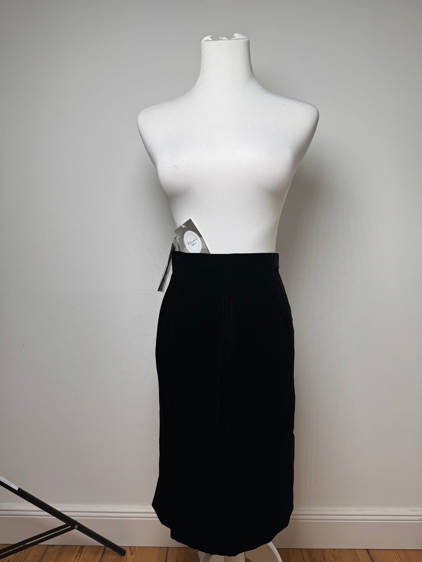 Vintage Dior velour Skirt black M