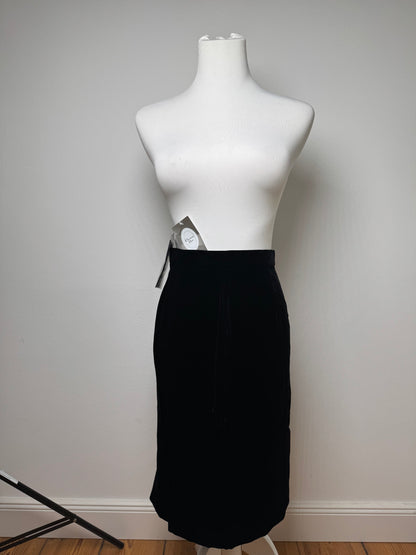Vintage Dior velour Skirt black M