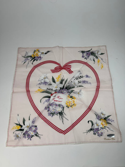 Vintage Christian Dior Silk Scarf engagement