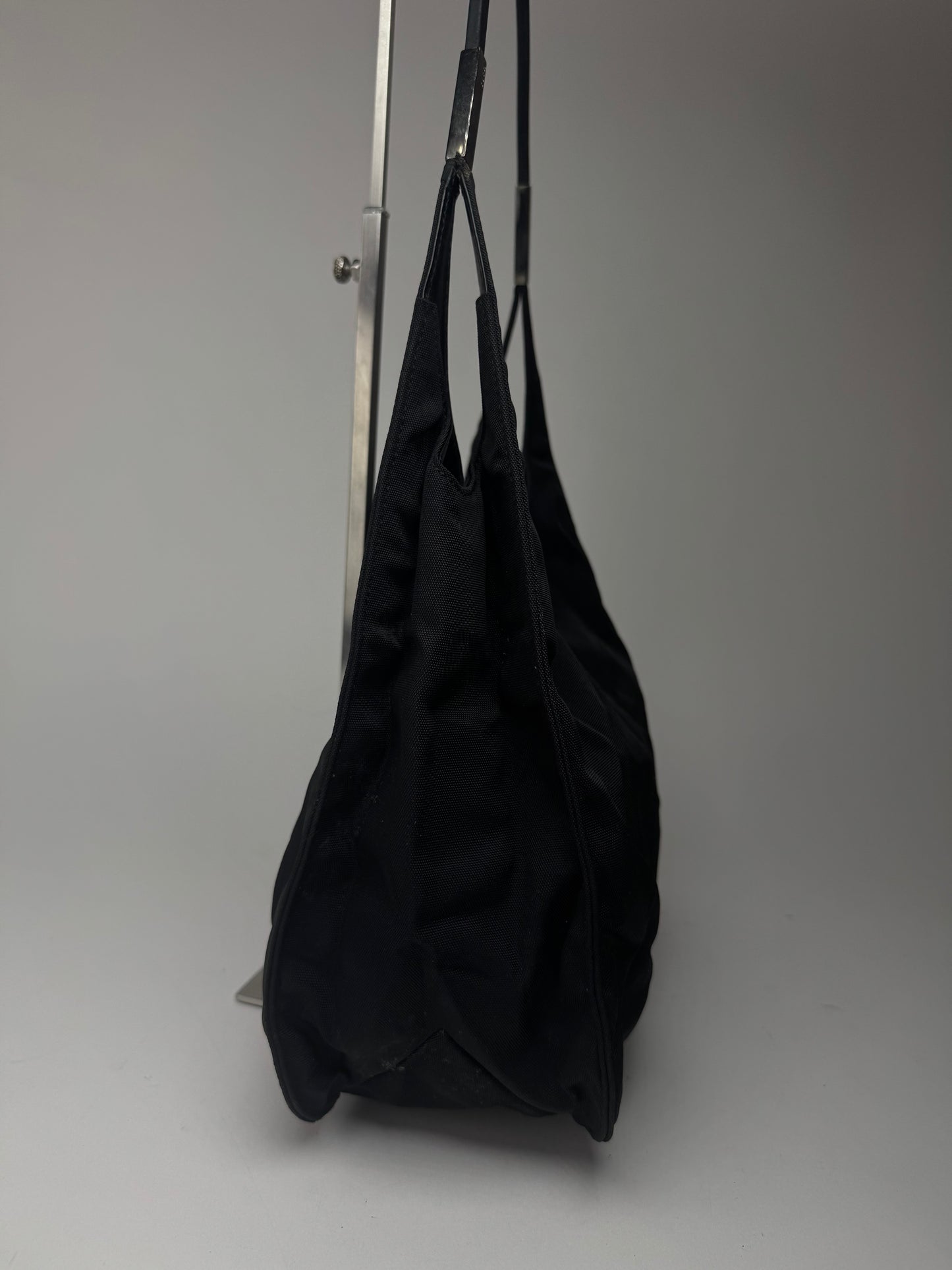 Vintage Gucci Canvas / Leather bag black