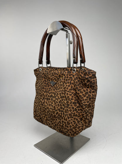 Vintage Bottega Veneta Campana Bag Leopard
