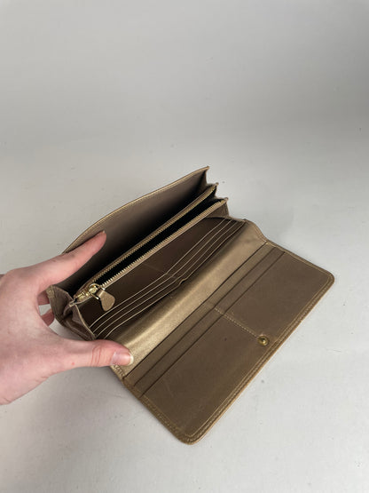 Vintage Loewe Madrid Puzzle Leather Wallet Golden