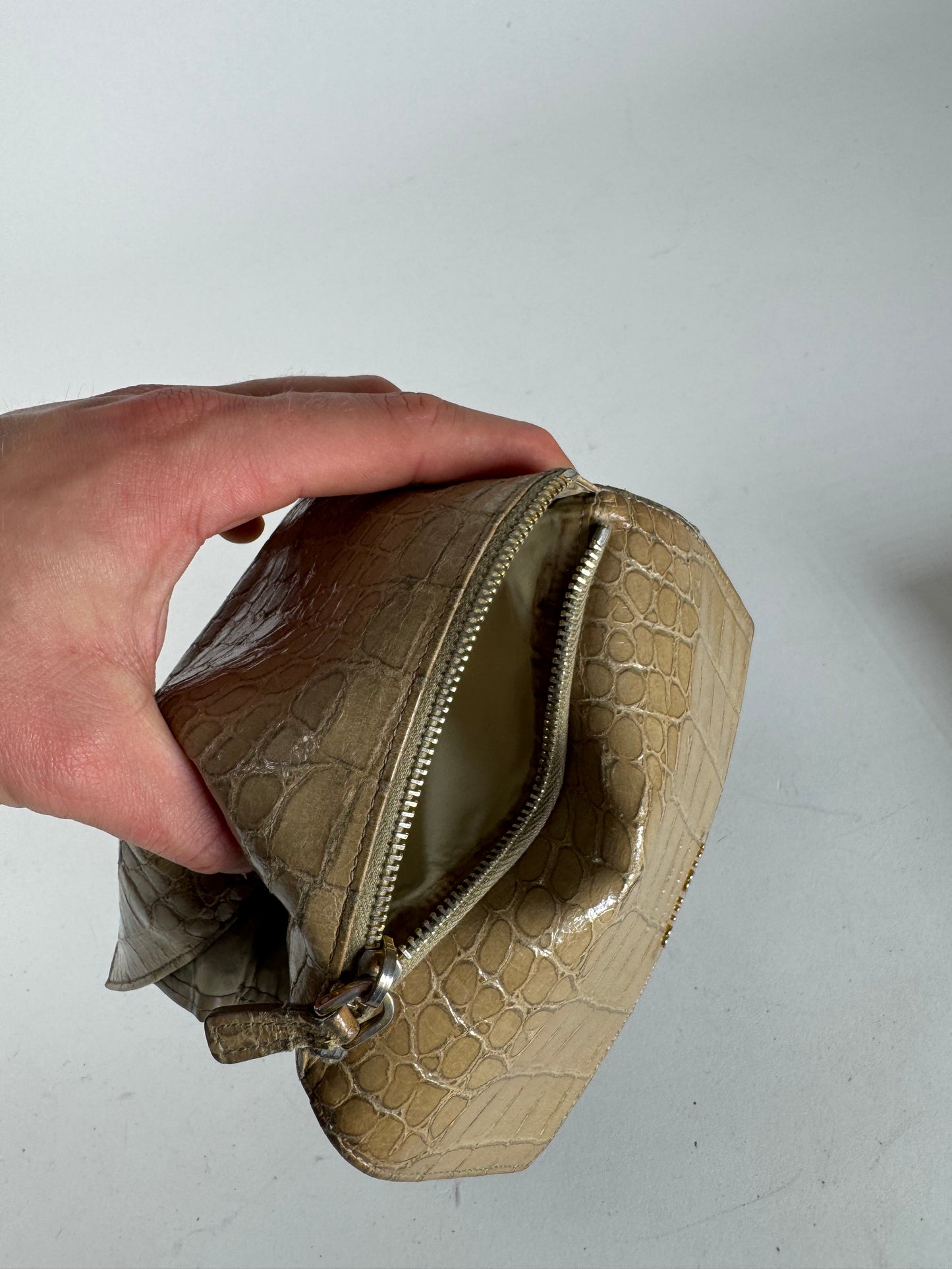 Vintage Miu Miu Leather Wallet beige