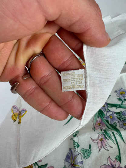 Vintage Gucci Floral Canvas Scarf