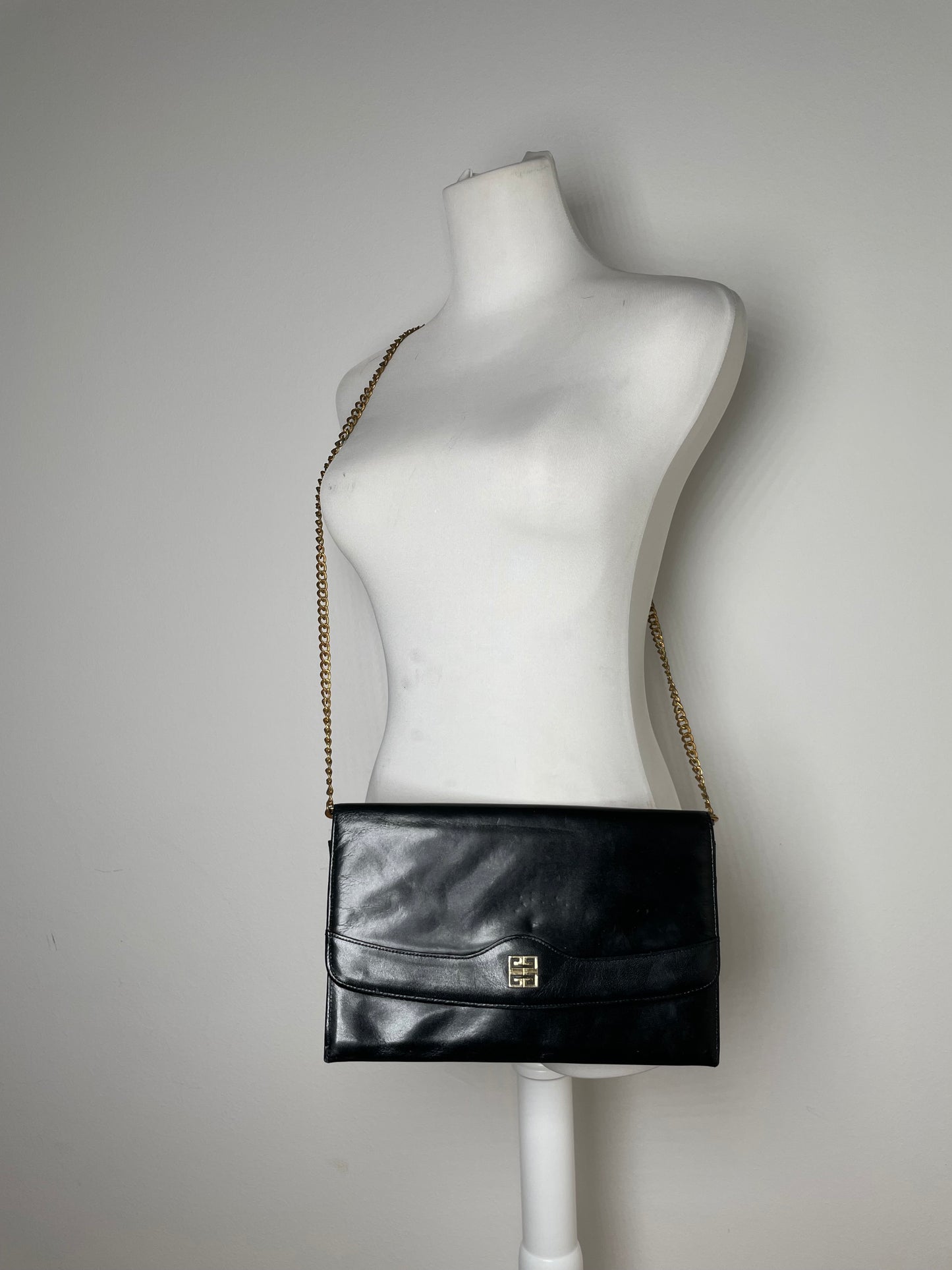 Vintage  Givenchy 4G Leather Bag black