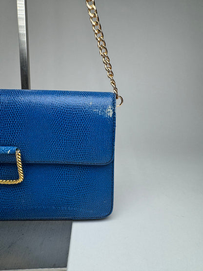 Vintage Givenchy 4G leather Bag Blue