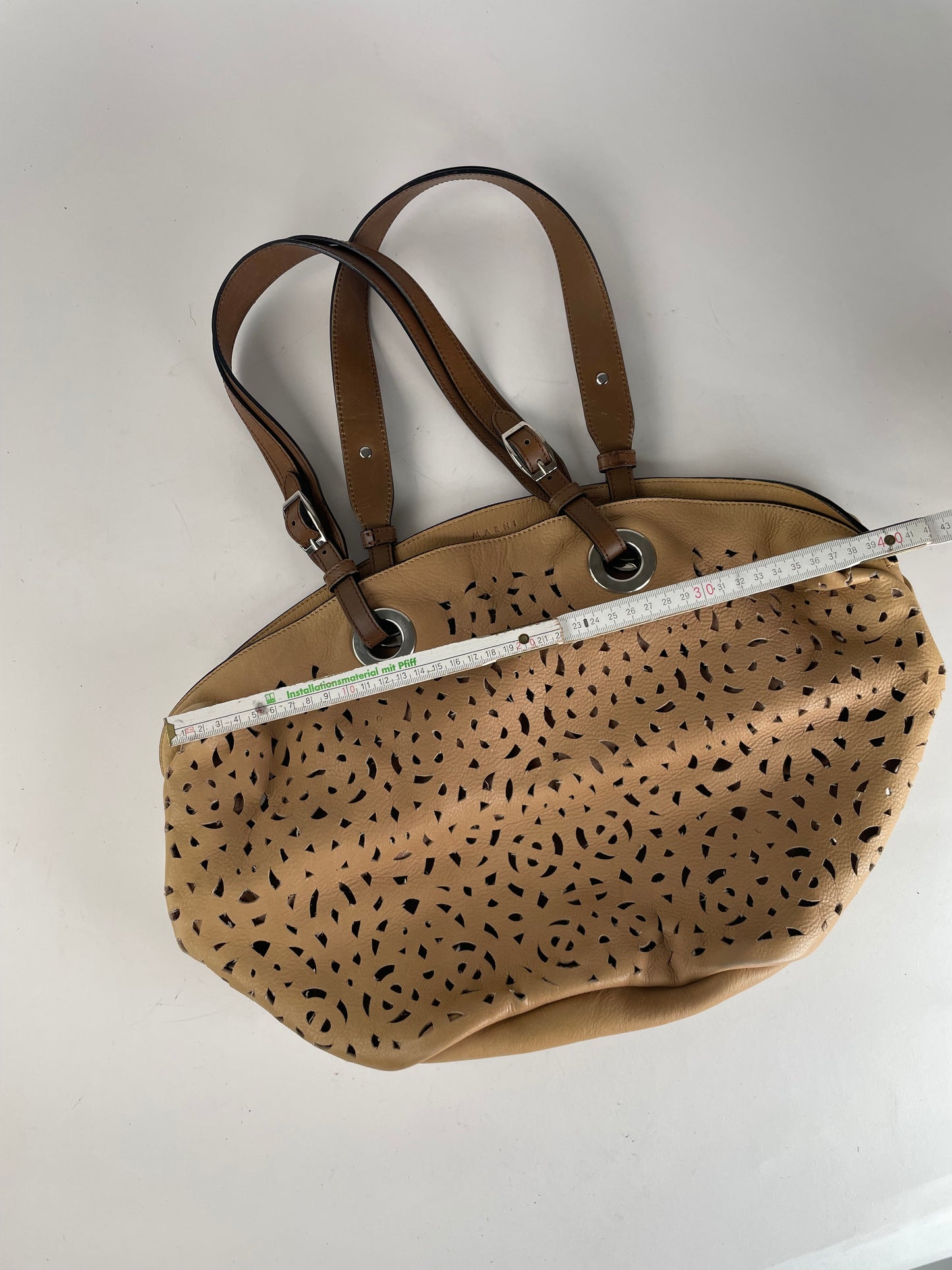 Vintage Marni Leather Shopper Brown