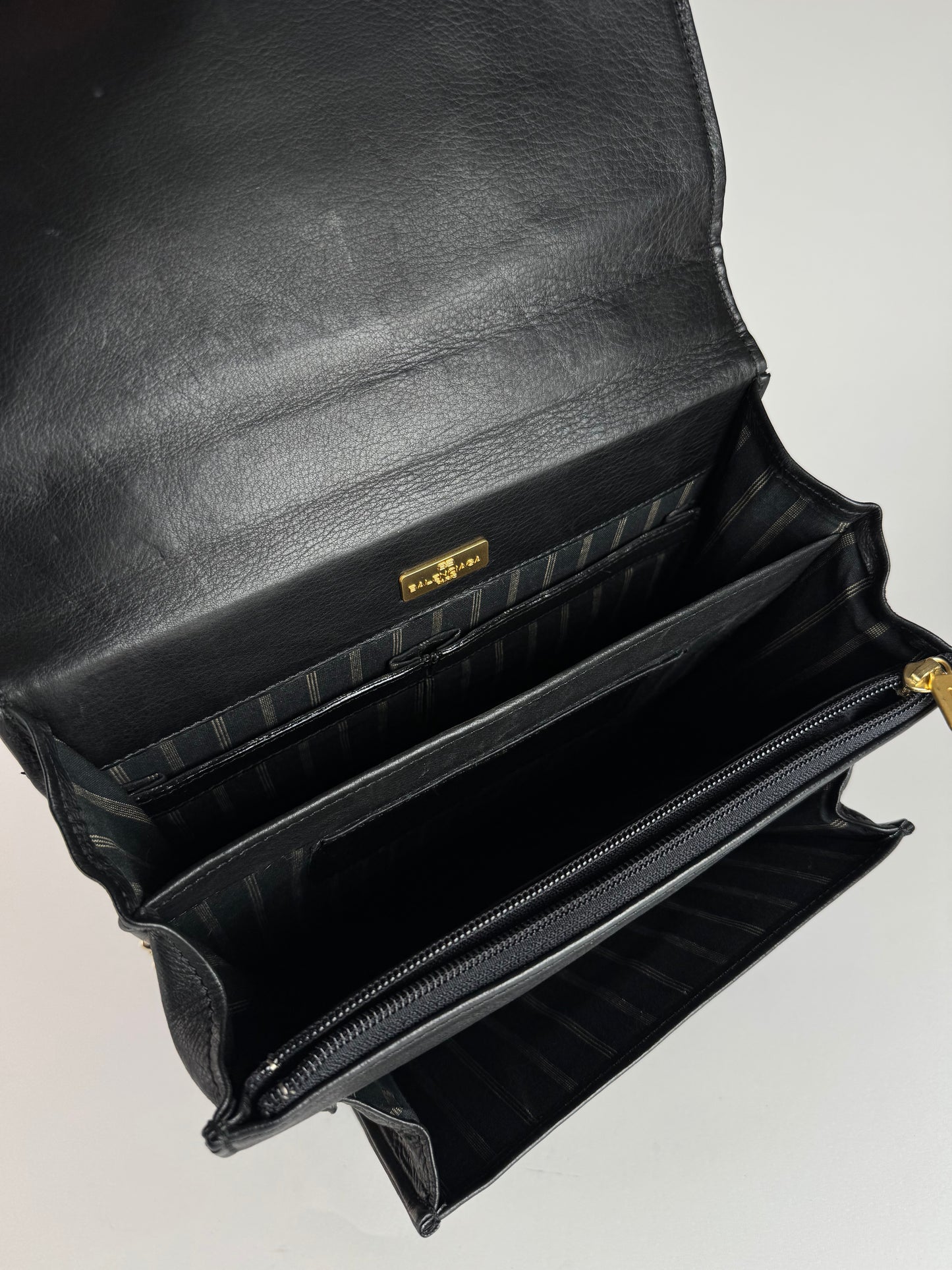 Vintage Balenciaga City Leather Bag Black