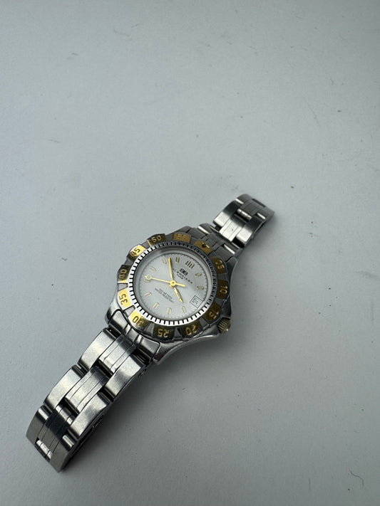 Vintage Balenciaga Steel Watch Silver Golden