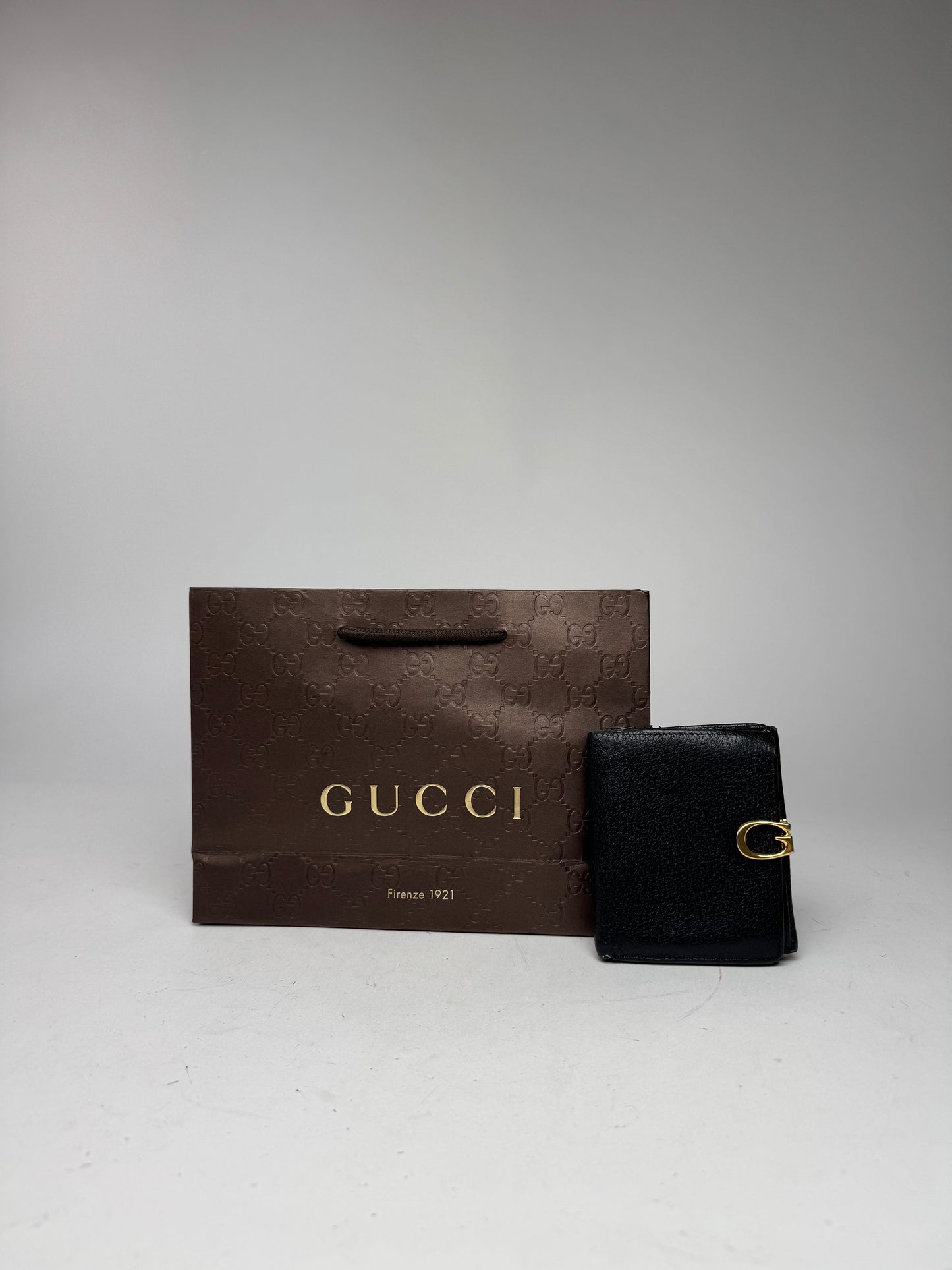 Vintage Gucci Leather Wallet Black