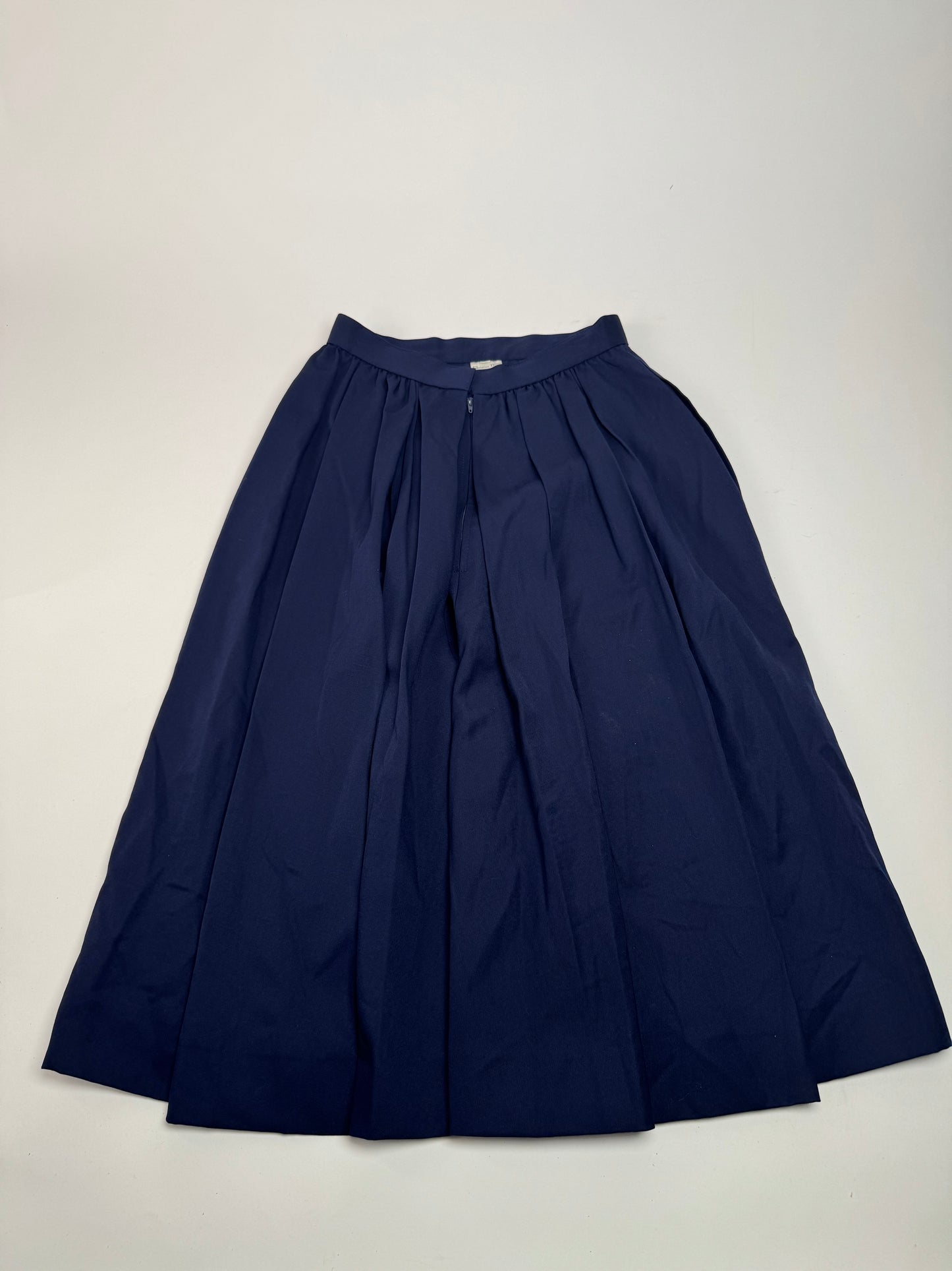 Vintage Dior Wool Skirt Navy M