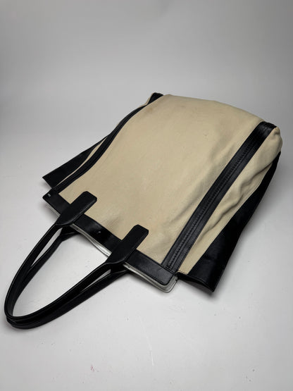 Vintage Chloe Alison leather Shopper Bag beige black