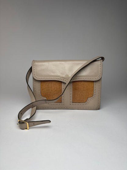 Vintage Yves Saint Laurent 2 Way Leather Bag Y Satchel