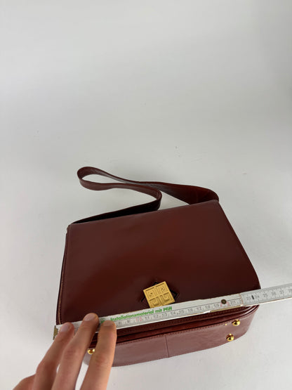 Vintage Givenchy 4G Leather Bag Brown